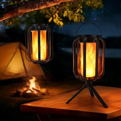 Menggantung Lampu Luar Tanglung LED Berkuasa Suria & Bateri