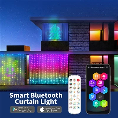 Aplikasi Lampu Tirai LED RGBIC Dan Alat Kawalan Jauh