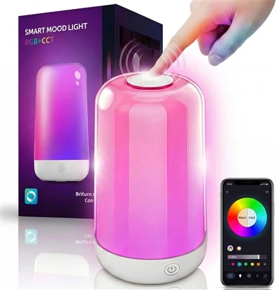 Lampu Meja Sisi Katil Sentuhan Pintar LED Lampu Malam